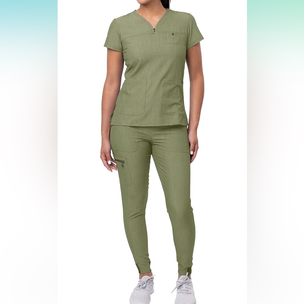Adar Olive XXS scrub set